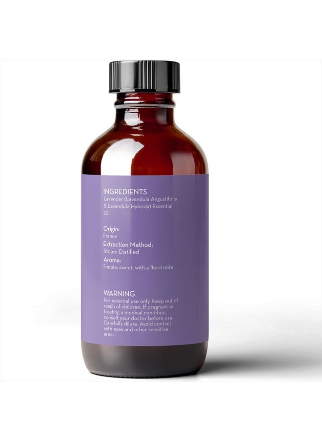 PURE BODY NATURALS French Lavender Essential Oil Blend, 4 fl oz - for Aromatherapy, Soap Making, and DIY Skin and Hair Products  - Image 5