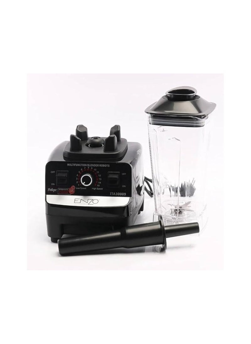 ENZO Enzo 2 in 1 Blender and Food Processor, 10,000 Watt, 2 Liters, Multifunctional Grinder, 15 Speeds  - Image 2