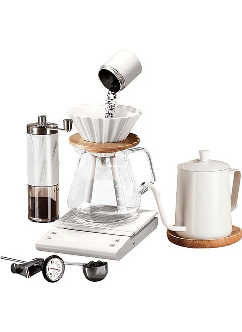 Coffee Drip Kit Drip Set, 12 Pieces Specialty Coffee Set, Professional Coffee Maker Tools, Barista Drip Coffee Kit