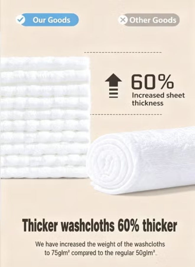 Disposable Cotton Facial Towels, Ultra Soft Thickened Face Cleansing Cloths for Makeup Removing, Travel Home Use for Women and Baby Sensitive Skin(80 sheets/pack) - Image 3