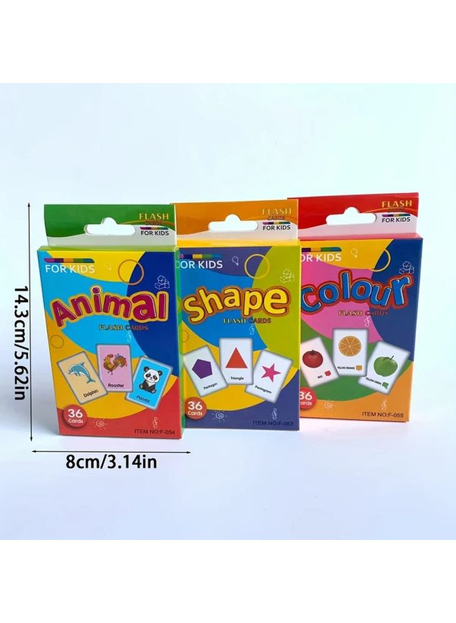 Animal Flash Cards Early Learning Educational Gift For Kids Age 3 6 1pc - Image 3