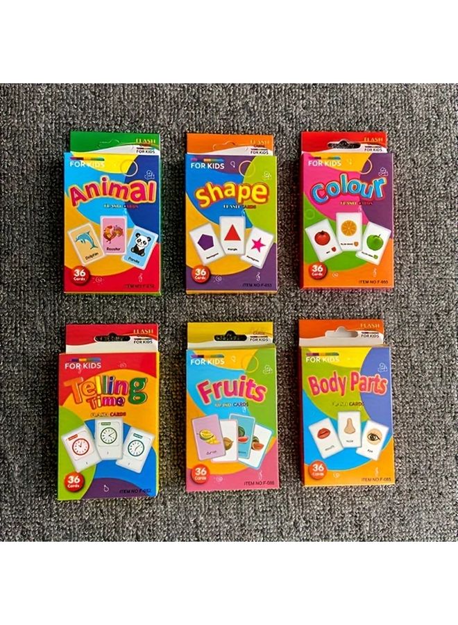 Animal Flash Cards Early Learning Educational Gift For Kids Age 3 6 1pc - Image 2