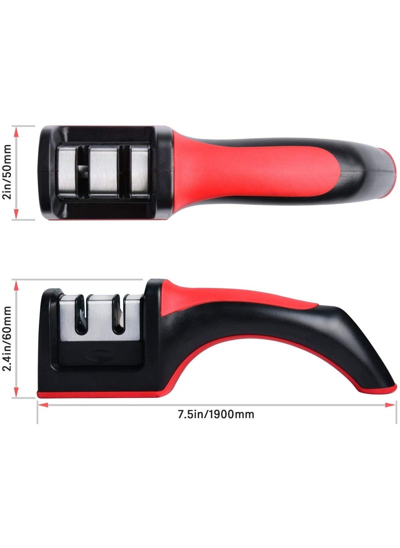 Gopinath Autolink Gopinath Autolink Professional Knife Sharpener Premium Two Stages Manual Knife Sharpener with NonSlip and Ergonomic Design Multi Color  - Image 2