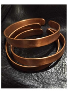 Generic Classic Simple Soft Energy Bracelet for Men Women Magnetic Pure Red Copper  - Image 3