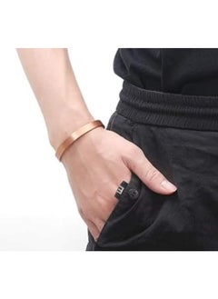 Generic Classic Simple Soft Energy Bracelet for Men Women Magnetic Pure Red Copper  - Image 4