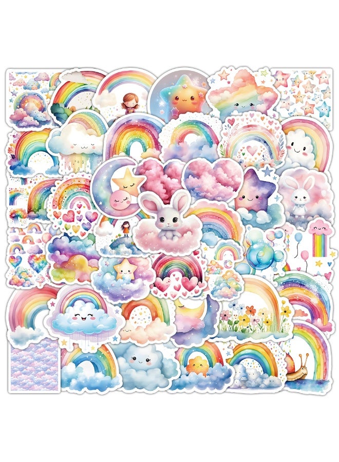 NIBEMINENT 50 Pcs Rainbow Little Star Deco Kit Waterproof Stickers, High Definition Printing Bright Colors, Suitable for Laptop Skateboard Luggage Water Bottle Guitar DIY - Image 2