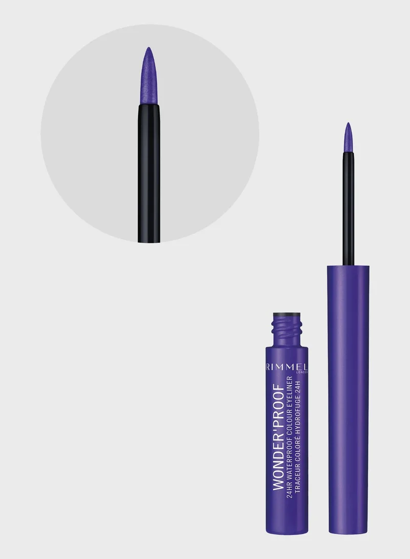 RIMMEL LONDON Rimmel Wonder'Proof 24HR Colour Eyeliner – 004 – Deep Purple, 6.7g