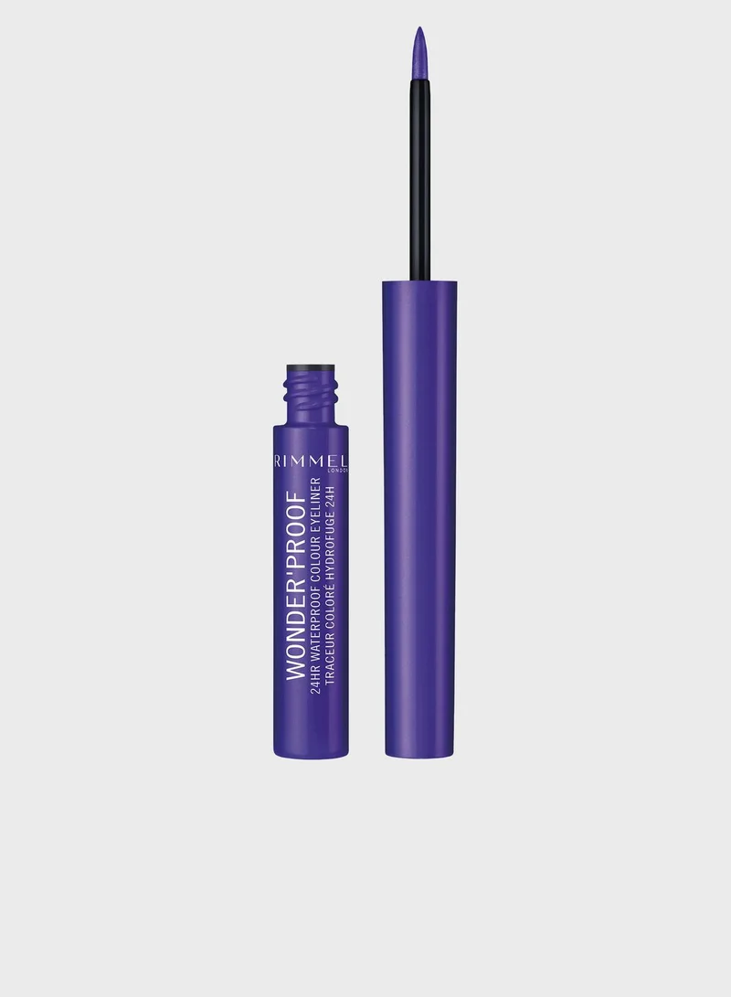 RIMMEL LONDON Rimmel Wonder'Proof 24HR Colour Eyeliner – 004 – Deep Purple, 6.7g