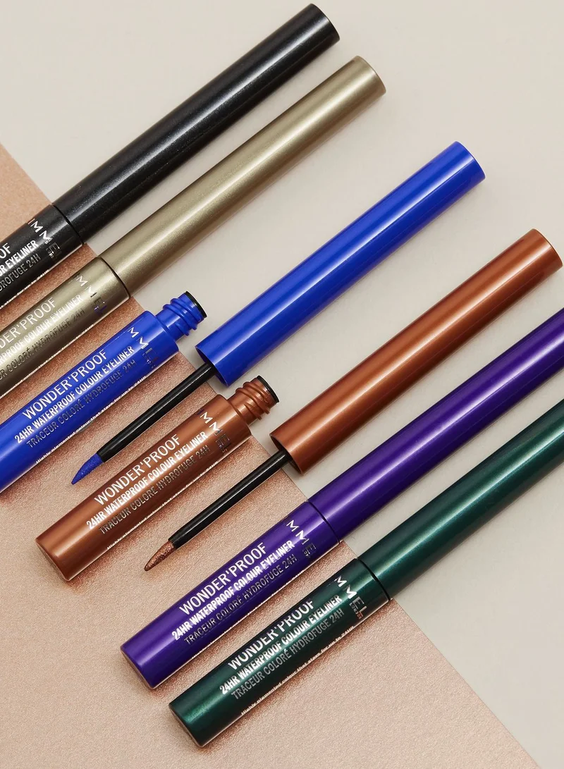 RIMMEL LONDON Rimmel Wonder'Proof 24HR Colour Eyeliner – 004 – Deep Purple, 6.7g