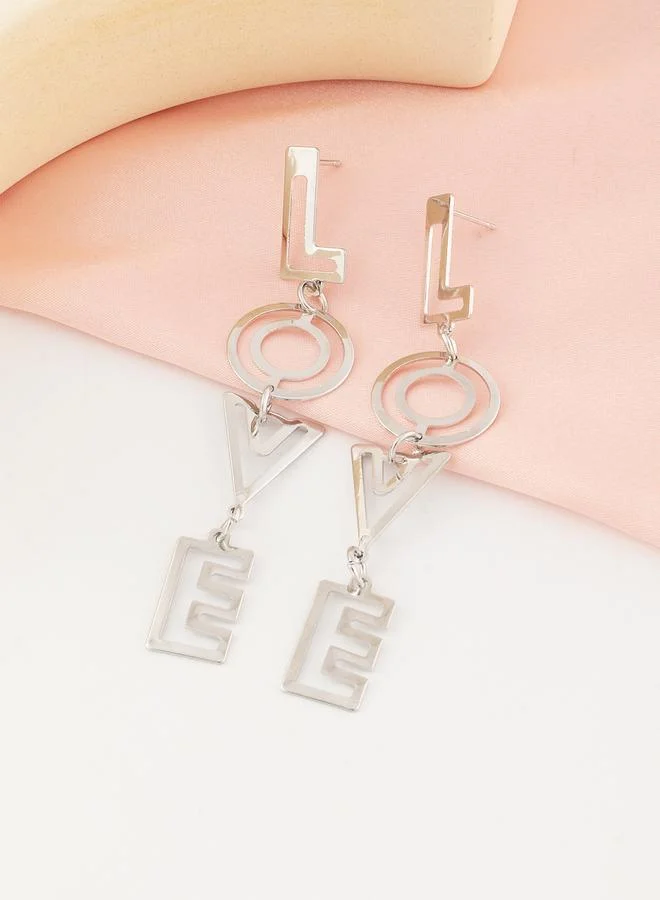 Take Two  Love Letter Dangle Earrings for Women | Best Price UAE