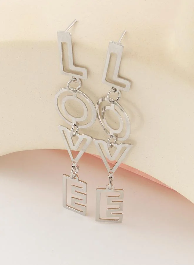 Take Two Love Letter Dangle Earrings