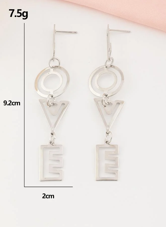 Take Two  Love Letter Dangle Earrings for Women | Best Price UAE