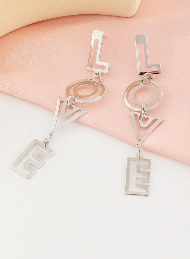 Take Two  Love Letter Dangle Earrings for Women | Best Price UAE