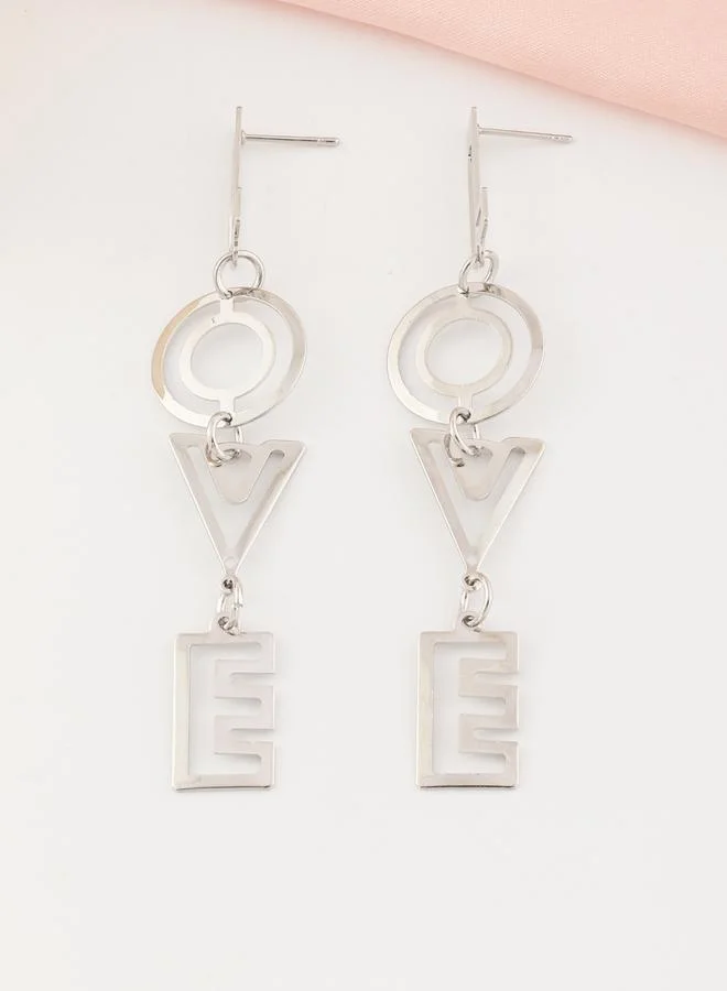 Take Two  Love Letter Dangle Earrings for Women | Best Price UAE