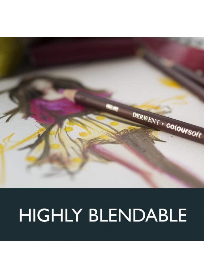 Derwent Colorsoft Pencils, 4mm Core, Metal Tin, 36 Count (0701028) - Image 4