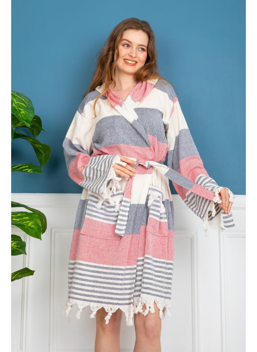 Dilbazz Home Tekstil - Hierapolis Home Tex Fringed Peshtemal Bathrobe - Image 1