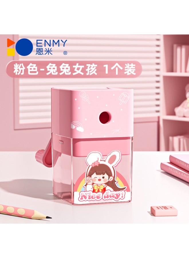 Enmi Pencil Sharpener Kindergarten Hand Pencil Sharpener Primary School Students Special Pencil Sharpener Children's Class Manual Pencil Sharpener - Image 1