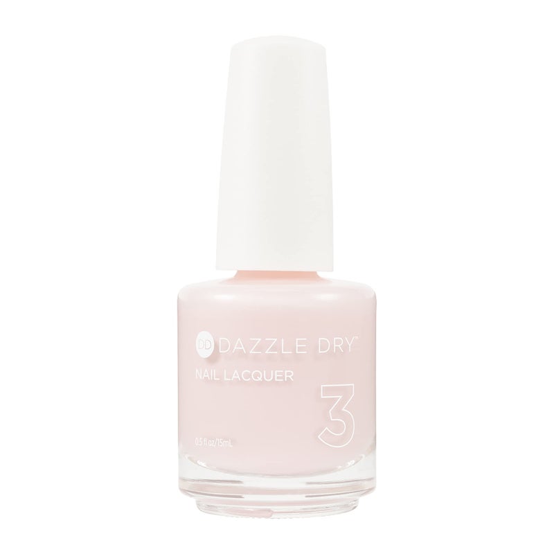 Dazzle Dry Nail Lacquer (Step 3) - Strawberry Macaron - A semi-sheer pale strawberry with lavender undertones. (0.5 fl oz) - Image 1