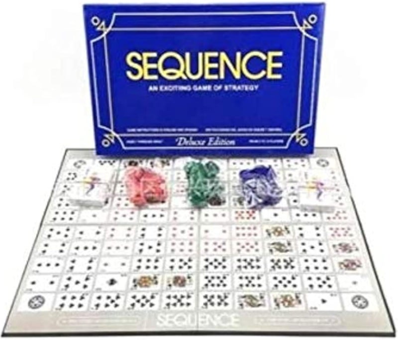 Sequence deluxe edition board game sequence box with party funny toy family game unisex box edition board & card games toys