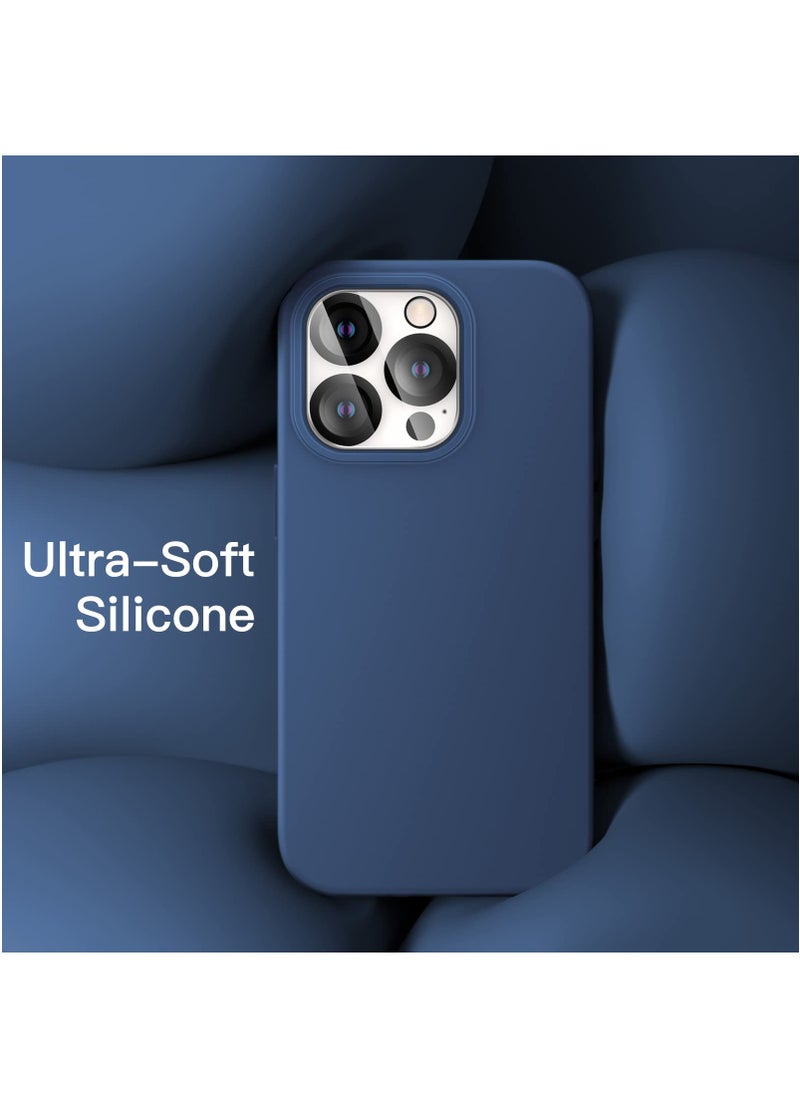 BORTONY iPhone 14 Pro Max Cover with 2 Pack Screen Protector + 2 Pack Camera Lens Protector Liquid Silicone Full Body Protection Shockproof Drop Protection Case 6.7 inches  - Image 5