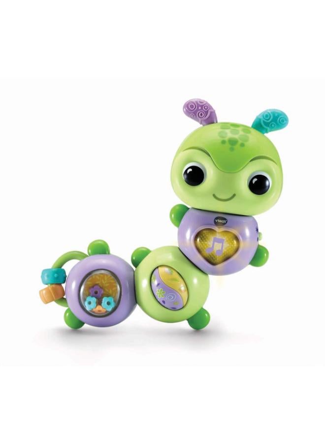 في تك لعبة VTech Twist & Explore Caterpillar، ألعاب موسيقية للأطفال الرضع من الجنسين، لعبة تفاعلية للأطفال مزودة بأضواء وأصوات، ألعاب لتنمية المهارات الحركية للأطفال، لعبة موسيقية لطيفة للأطفال مع عبارات موسيقية، مناسبة للأطفال من عمر 3 أشهر فما فوق - Image 3