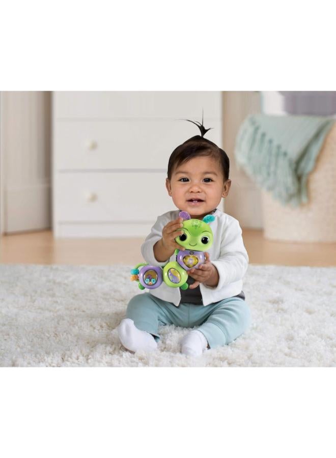 في تك لعبة VTech Twist & Explore Caterpillar، ألعاب موسيقية للأطفال الرضع من الجنسين، لعبة تفاعلية للأطفال مزودة بأضواء وأصوات، ألعاب لتنمية المهارات الحركية للأطفال، لعبة موسيقية لطيفة للأطفال مع عبارات موسيقية، مناسبة للأطفال من عمر 3 أشهر فما فوق - Image 4