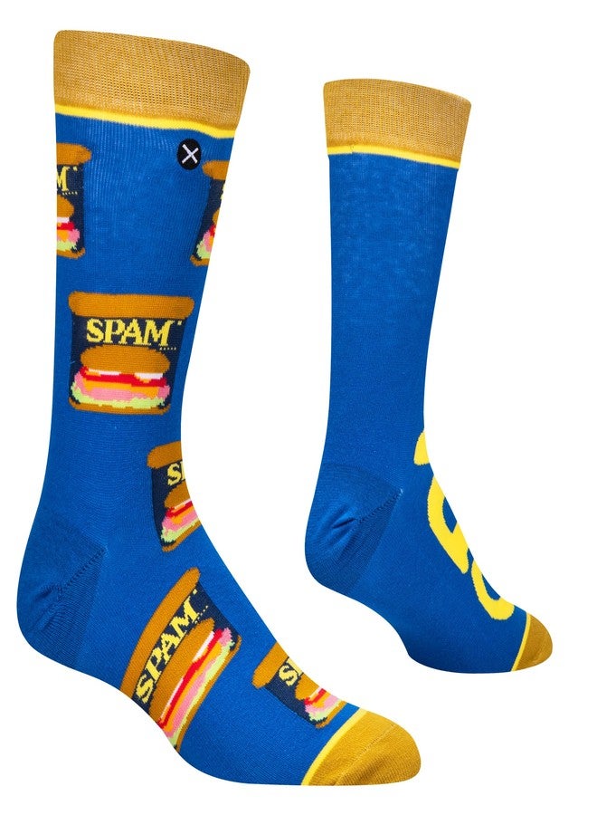 Odd Sox جوارب Odd Sox الرجالية المضحكة ذات التصميمات المبتكرة والمزينة برسومات طعام ووجبات خفيفة، من مجموعة Spam Crew، مقاس كبير للبالغين - Image 3