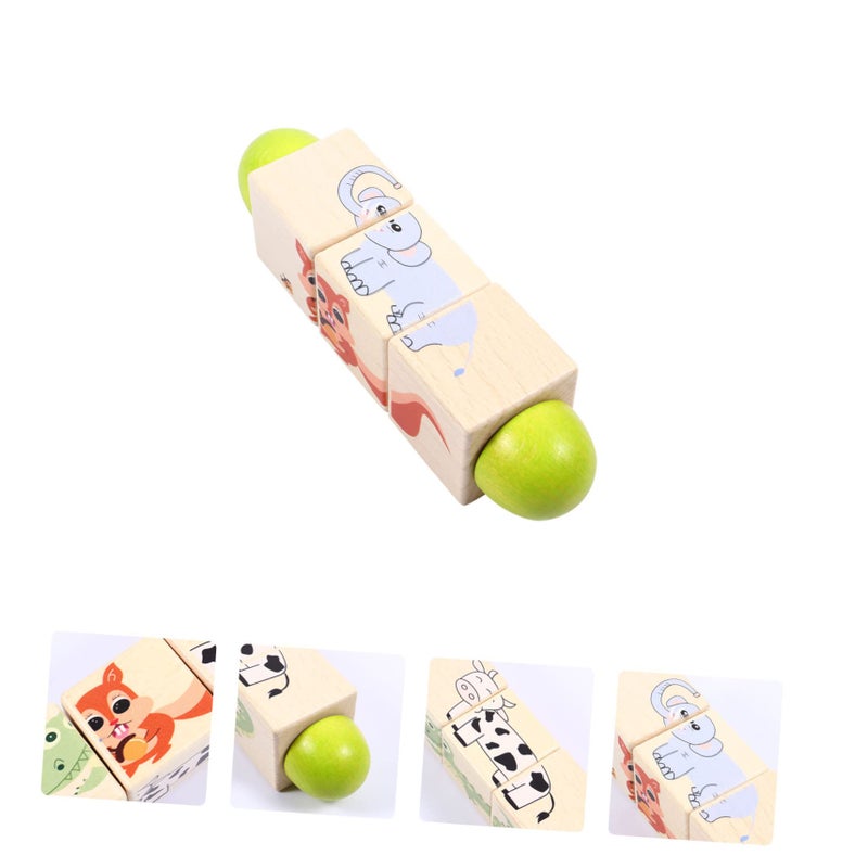 Beech Wood Rotating 3D Puzzle Enhances Cognitive Skills And Safe Learning - Image 4