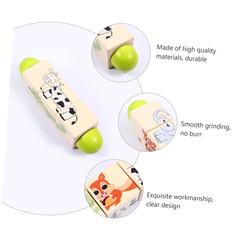 Beech Wood Rotating 3D Puzzle Enhances Cognitive Skills And Safe Learning - Image 5