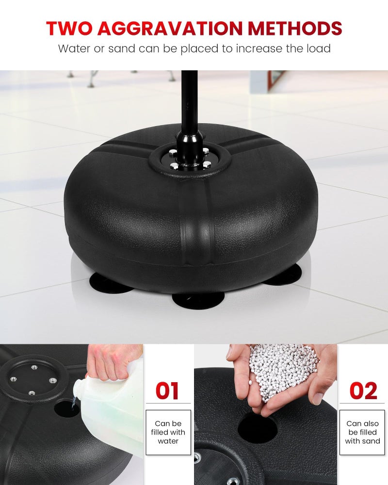INNOLIFE Boxing Bar with Punching Bag for Kids, Adjustable Height Boxing Spinning Bar, Speed Trainer Free Standing Reflex Punching Ball Boxing Equipment for 7-12 Years - Image 4