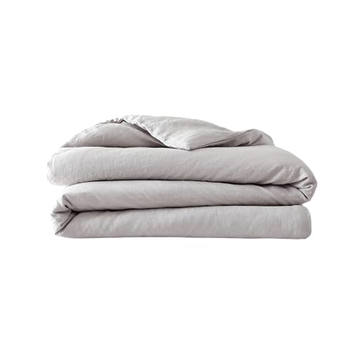 Baloo 100% French Linen Duvet Cover for Weighted Blanket (Dove Grey - 42"x72" - Throw Size) | Cooling, Soft & Durable | Certified European Flax® - Image 1