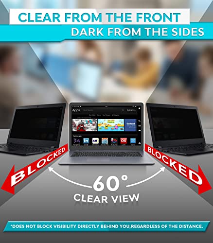 PYS Laptop Privacy Screen 16 Inch for Lenovo Dell HP - Removable 16.1" Laptop Screen Privacy Shield for 16:9 Widescreen Display - Anti Glare & Blue Light Screen Filters for Eye Protection - Image 3