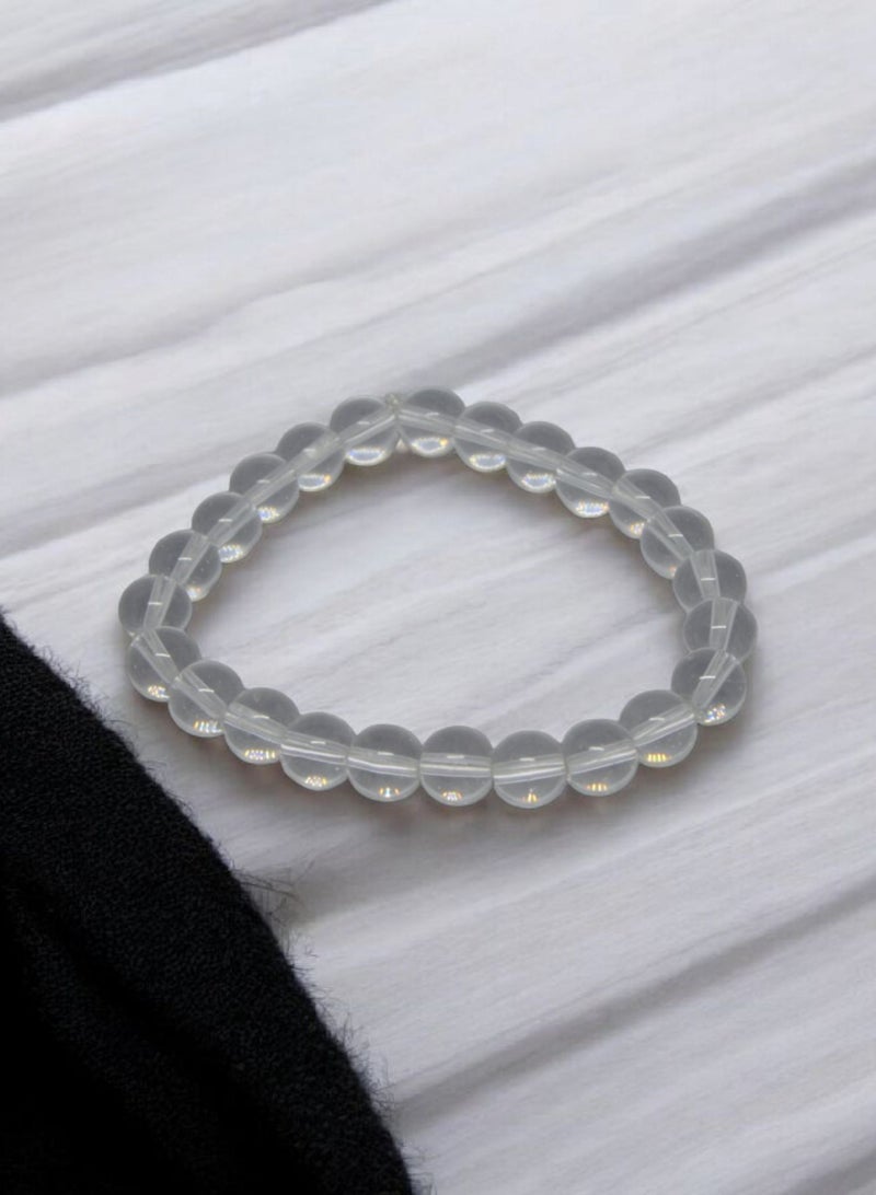 Clear Quartz Natural Stone Bracelet - Image 3