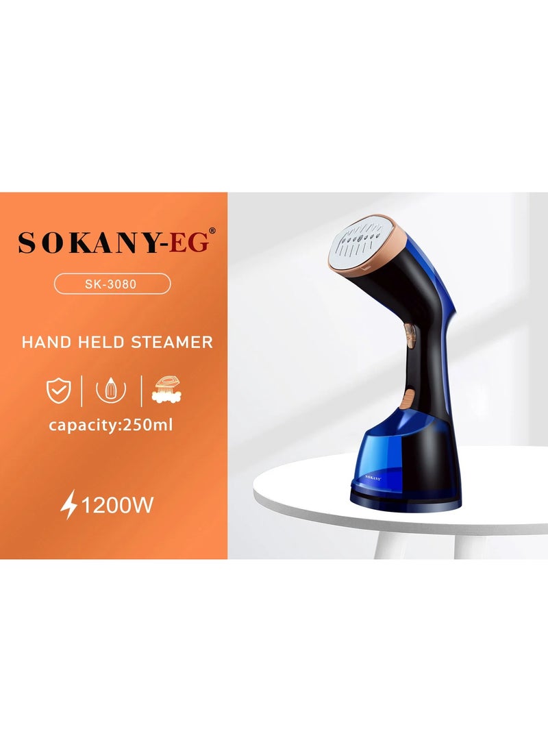 sokany Handheld Clothes Garment Steamer - 250 ml Tank/1200 W sk-3080  - Image 3
