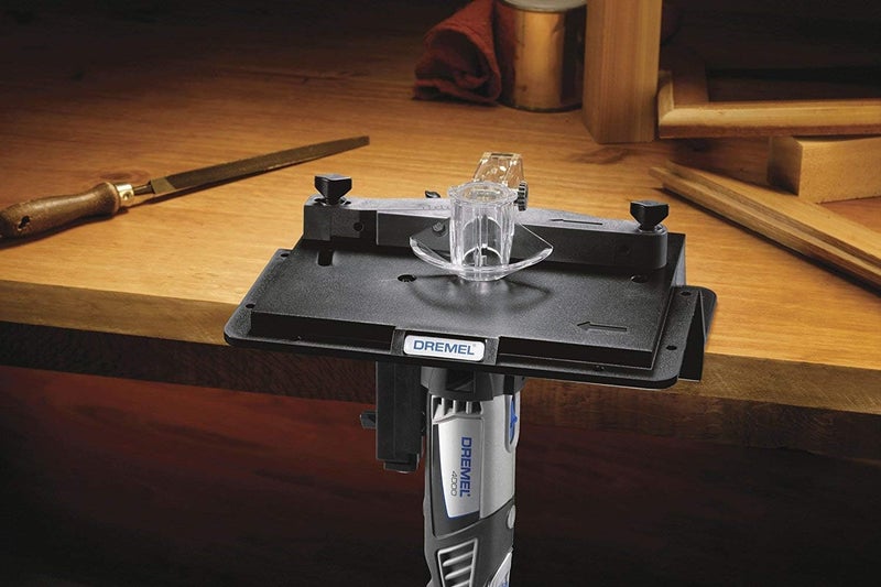 DREMEL 231 أداة دوارة محمولة طراز شابير وطاولة راوتر - ملحق للأعمال الخشبية - مثالي للصنفرة، والتشكيل، وتقليم الحواف - Image 4