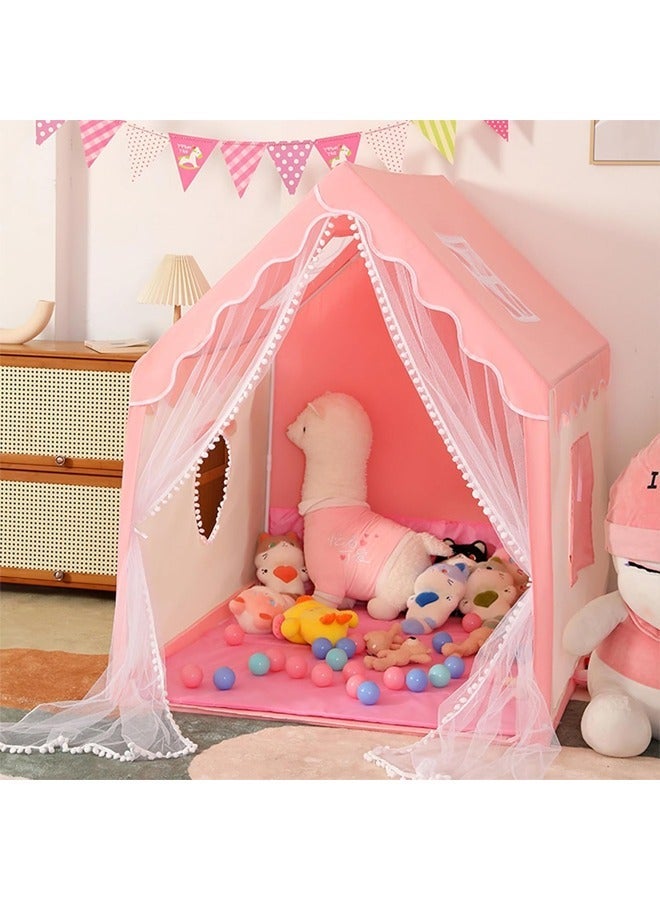 DUNISO Large Kids Tent House Indoor, Kids Play Tent, Indoor Princess Castle Game Toy House for Fun and Imaginative Play kids play tent house,Birthday Party Decoration, 120*100*130cm, Pink - Image 5