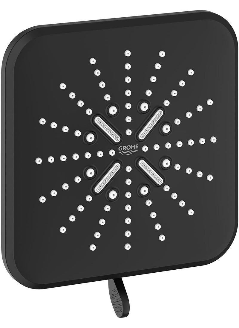 Grohe GROHE 267972430 Rainshower SmartActive Showerhead 175 GPM Triple Spray Matte Black  - Image 1