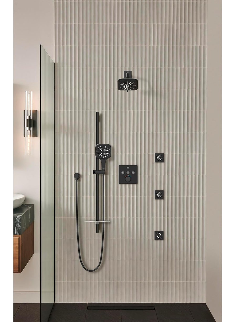 Grohe GROHE 267972430 Rainshower SmartActive Showerhead 175 GPM Triple Spray Matte Black  - Image 3