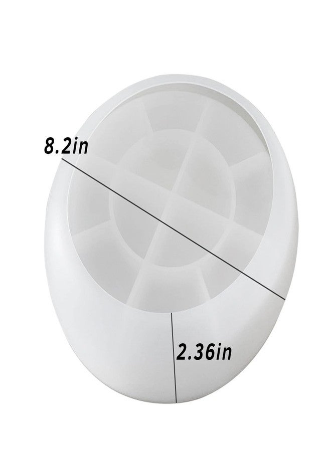 japleed Big Round Bowl Resin Mold 8.2in Large Silicone Container Epoxy Resin Concrete Mold Candle Holder Trinket Box Mold Succulent Plant Pot Bathroom Vanity Tray Mold Storage Craft Making Decoration - Image 2