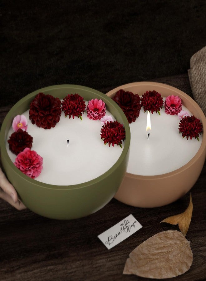 japleed Big Round Bowl Resin Mold 8.2in Large Silicone Container Epoxy Resin Concrete Mold Candle Holder Trinket Box Mold Succulent Plant Pot Bathroom Vanity Tray Mold Storage Craft Making Decoration - Image 5