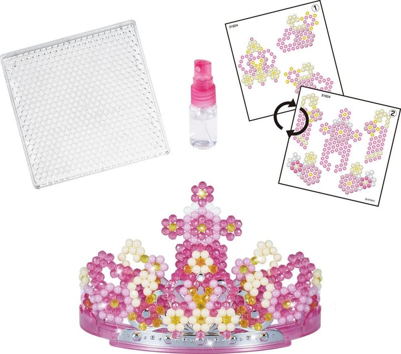 Aquabeads 3D Princess Tiara Set Arts Crafts Bead Kit for Children Design a 3D Wearable Princess Tiara - Image 4