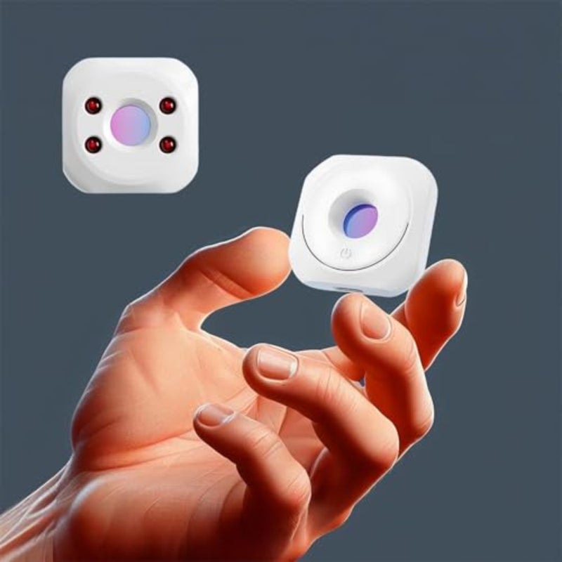 كاشف الكاميرا الخفية لحمامات المكاتب والفنادق، بلاستيك ABS، أبيض، تصميم محمول وسري - Image 2