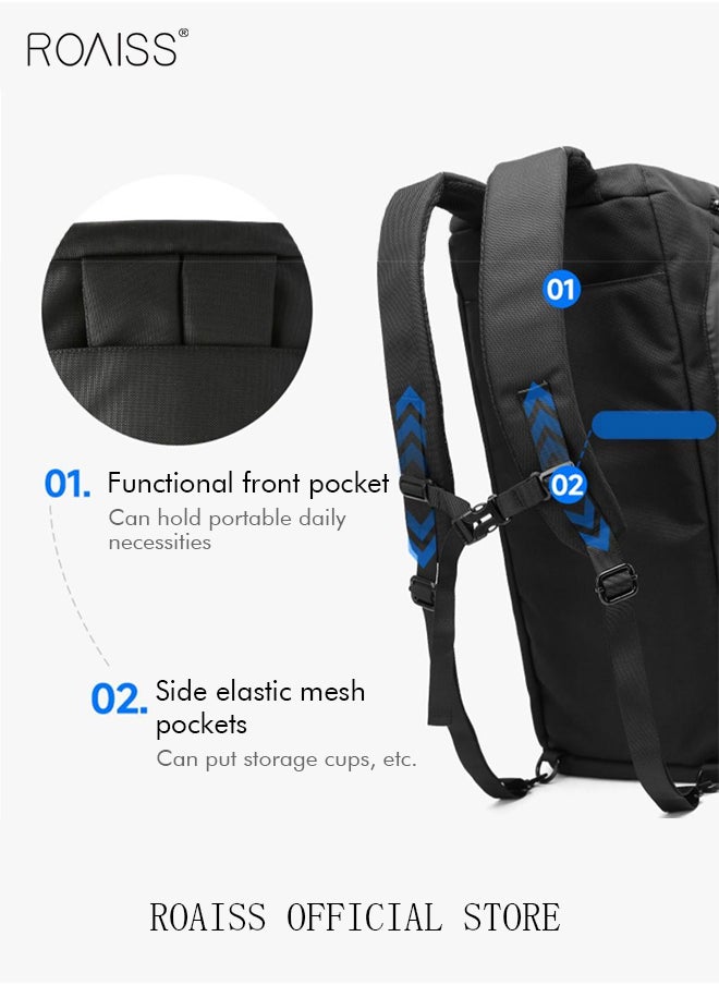 roaiss - Large-Capacity Shoulder Bag Outdoor Sports Portable Fitness Bag Dry and Wet Separation with Independent Shoe Compartment Suitable for Short-Distance Travel  for Men & Women Multi-Occasion Application of Sports Bag - Image 1