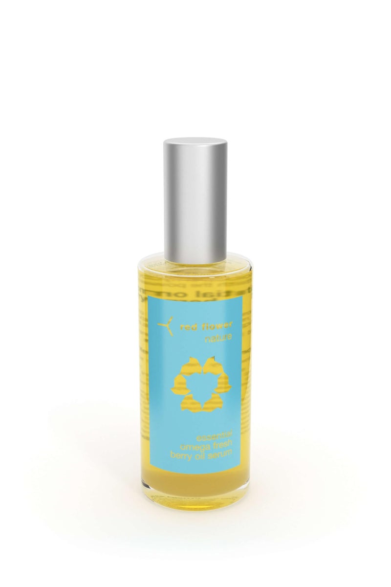 Red Flower Essential Omega Fresh Berry Oil Serum Deep Hydration Collagen Support Arctic Berry Antioxidants Vitamin C Omega3 Serum Skin Nourishment Radiance Boost 24 fl oz