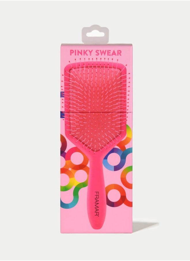 framar Framar Detangler Brush, Paddle Brush – Elegant Detangling Brush, No more Tangles Hair Brush – Hair Brushes for women, men and children (Pink)  - Image 4