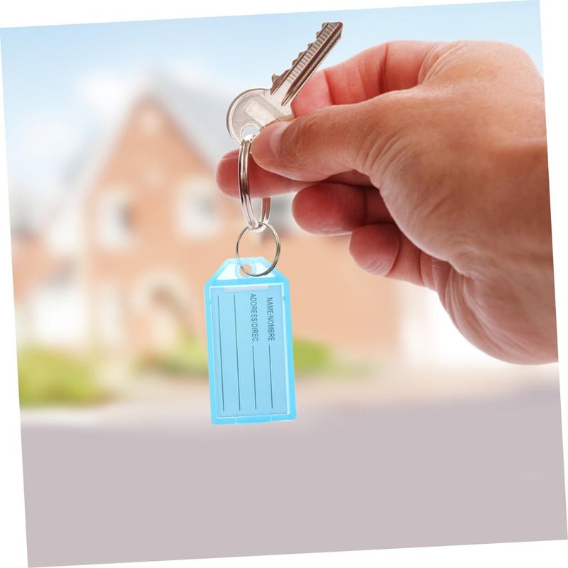 60 PCS Luggage Tags And Key Labels For Travel Identification Black - Image 3