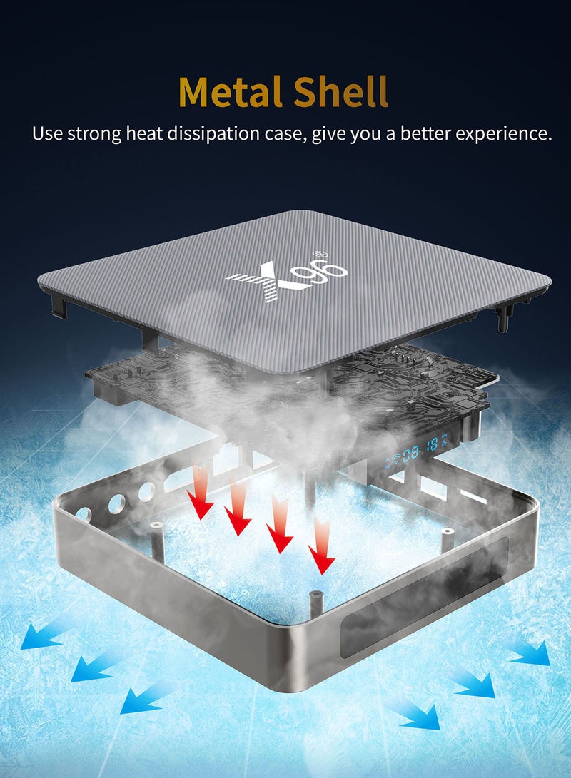 X96 X9 Android 9.0 Smart TV Box Amlogic S922X 4GB / 32GB 2.4G  5G WiFi 1000M LAN 4K Media Player H.265 VP9 Decoding with Voice Remote Control - Image 4