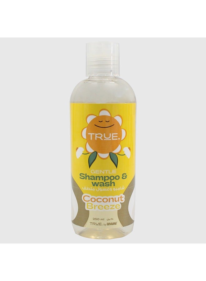 True True Shampoo & Wash Coconut Scent 250 ml - Image 5