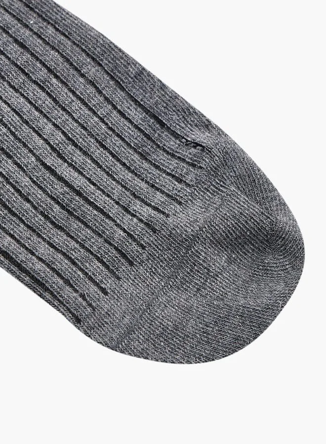 لي كوبر Textured Ankle Length Socks - Set of 5
