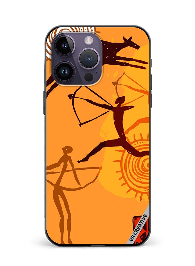 VR CREATIVE Protective Case Cover For Apple iPhone 15 Pro Max African Art Design Multicolour - Image 1